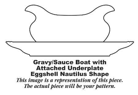 N165 Gravy Boat with Attached Underplate