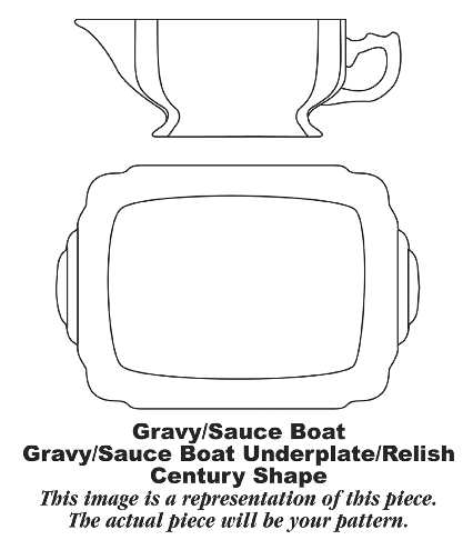 C17 Gravy Boat & Underplate