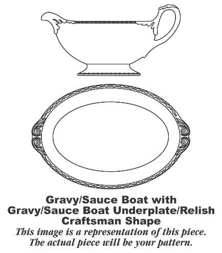 Sienna (Craftsman) Gravy Boat & Underplate