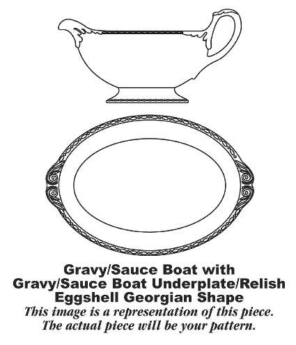 HLC426 Gravy Boat & Underplate