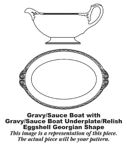 G3348 Gravy Boat & Underplate/Relish