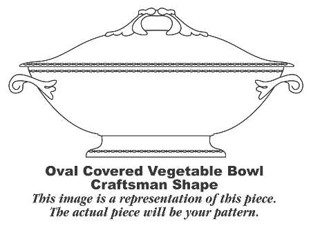 HLC2165 Oval Covered Vegetable