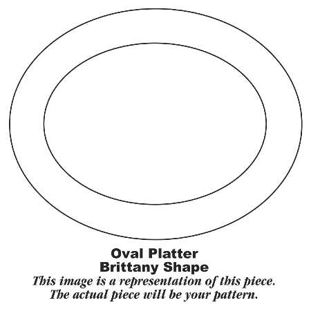 B1348 11" Oval Serving Platter