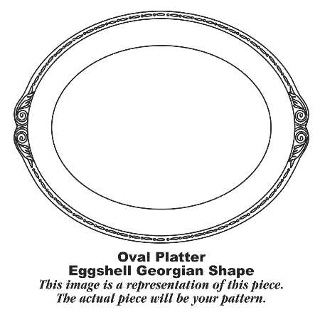 HLC359 11" Oval Serving Platter