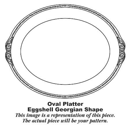 G3497 12" Oval Serving Platter
