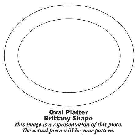 W141 13" Oval Serving Platter
