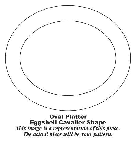 CV45 13" Oval Serving Platter