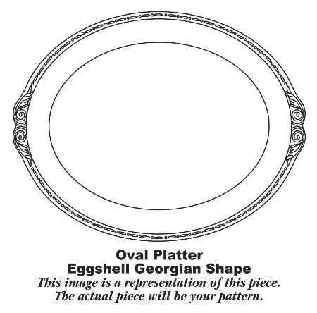 Cashmere 13" Oval Serving Platter by Homer Laughlin 
