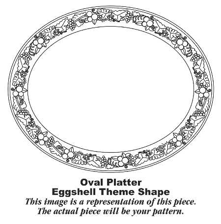 R8586 13" Oval Serving Platter