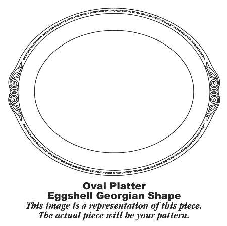 G3486 16" Oval Serving Platter