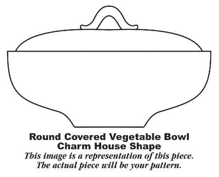 Desert Lily Round Covered Vegetable