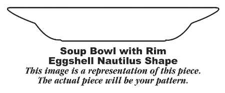 Pink Radiance Rim Soup Bowl