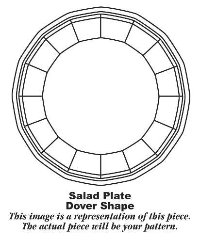 Americana Green Salad Plate