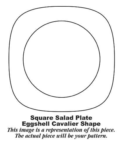 Lexington (Eggshell Cavalier) Square Salad Plate