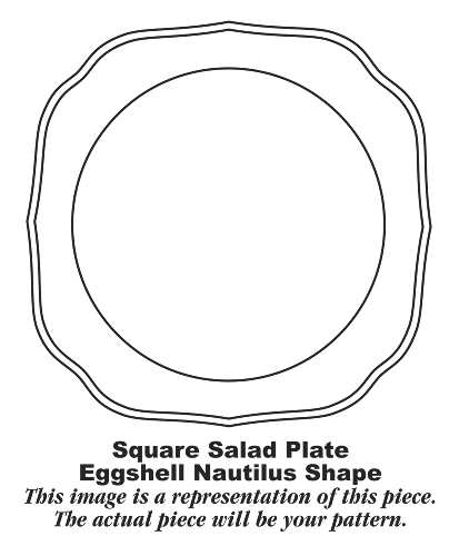 Pink Radiance Square Salad Plate