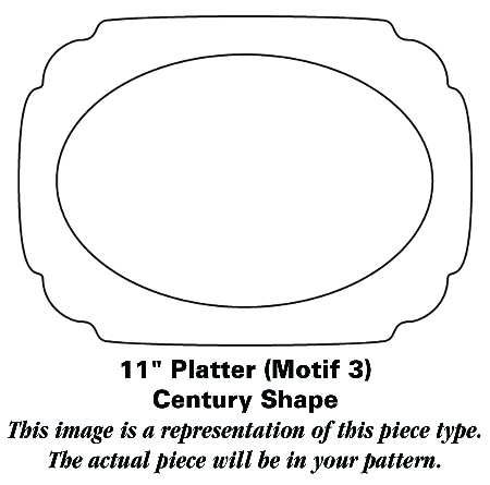 C17 11" Oval Serving Platter