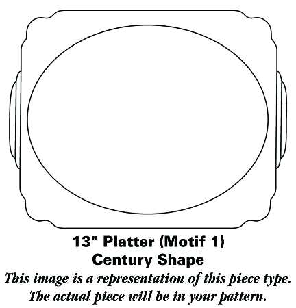 HLC1180 13" Oval Serving Platter