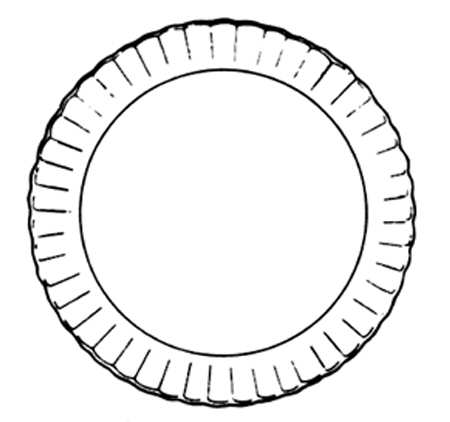 Broom Chop Plate (Round Platter)