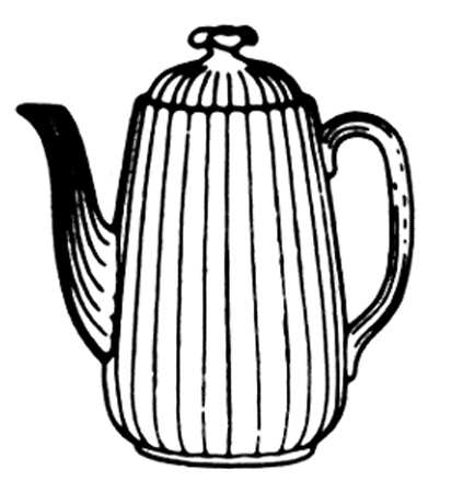 Broom Coffee Pot & Lid