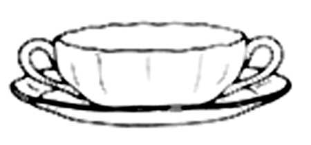 Regency Cream Soup Bowl & Saucer Set