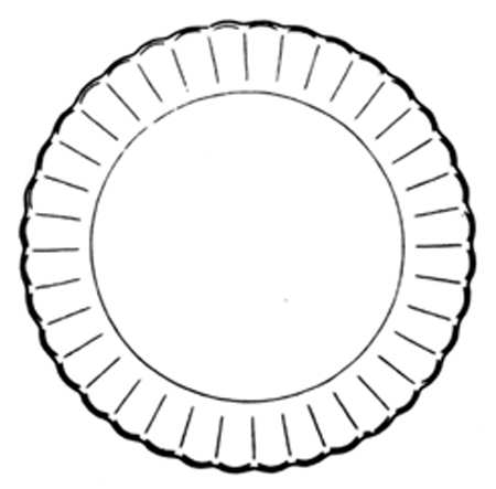 Broom Luncheon Plate