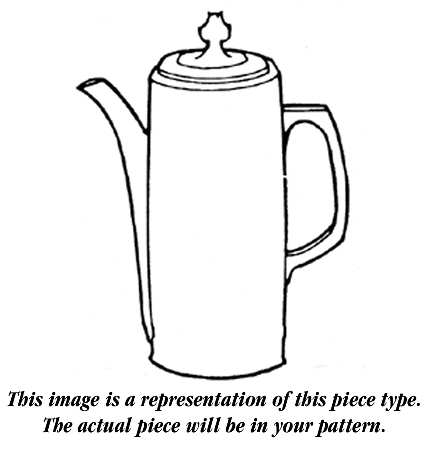 Petalpoint Coffee Pot & Lid