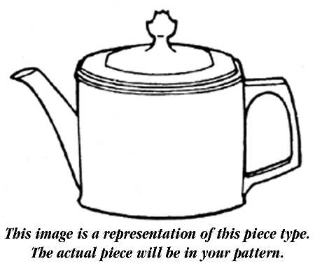 Applique Teapot & Lid