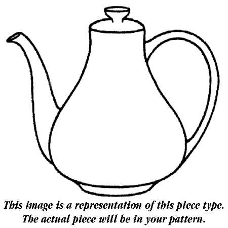 Sandalwood (Platinum Trim) Coffee Pot & Lid