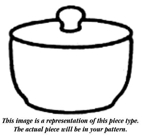 Reflections Black Sugar Bowl & Lid