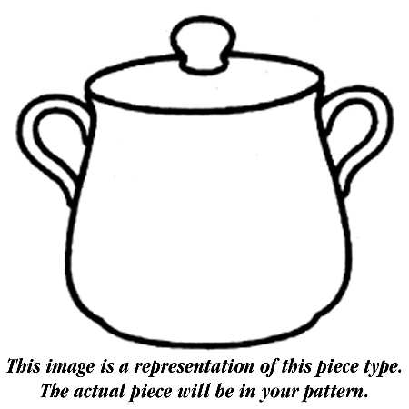 Country Craft Almond Cream Bean Pot & Lid