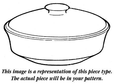 Zinnia 3 Quart Round Covered Casserole