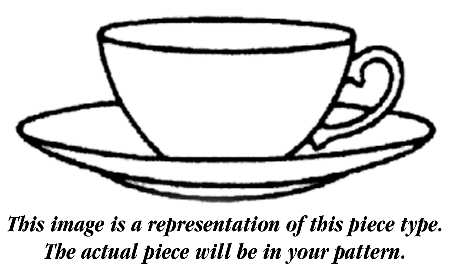 Gold Band (301 Redondo Rim) Flat Cup & Saucer Set by Franciscan