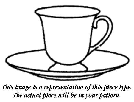 Ridgewood Footed Demitasse Cup & Saucer Set