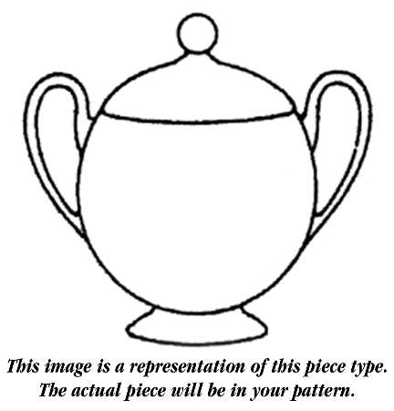 Lorraine Green Sugar Bowl & Lid