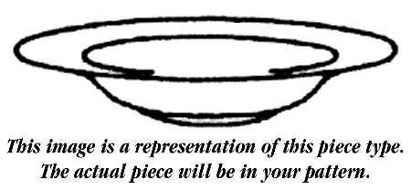 Crown Jewel Rim Fruit/Dessert (Sauce) Bowl