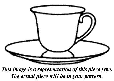 Arabesque Footed Demitasse Cup & Saucer Set