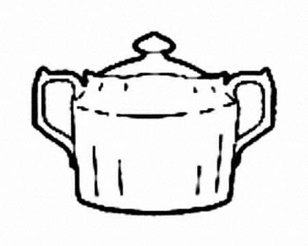 Honeysuckle Sugar Bowl & Lid