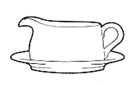 1270 Gravy Boat & Underplate/Relish