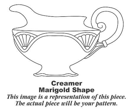 Golden Rose (Marigold Shape) Creamer