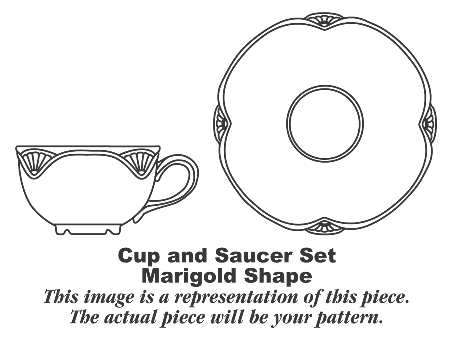 M100 Footed Cup & Saucer Set