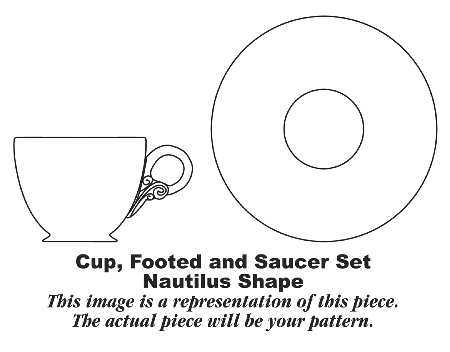 Newell Footed Cup & Saucer Set