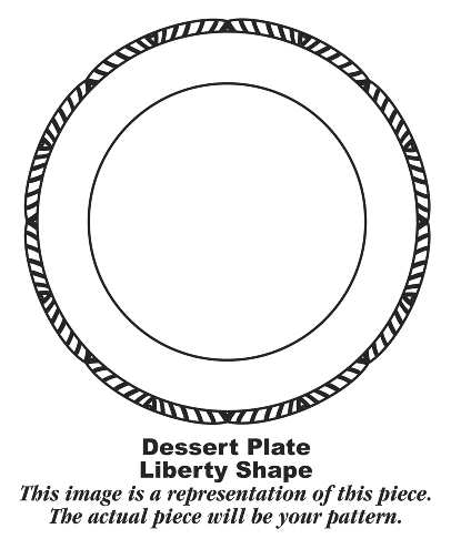 Windsor Rose Dessert/Pie Plate