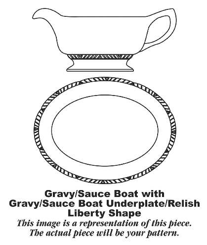 HLC189 Gravy Boat & Underplate