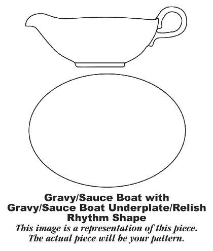 HLC935 Gravy Boat & Underplate/Relish