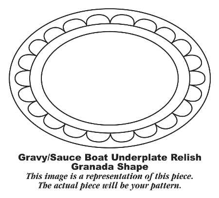 Sorrento Underplate for Gravy Boat