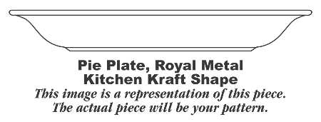Art Deco Leaves 10" Pie Baking Plate