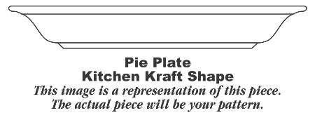Art Deco Leaves 9" Pie Baking Plate