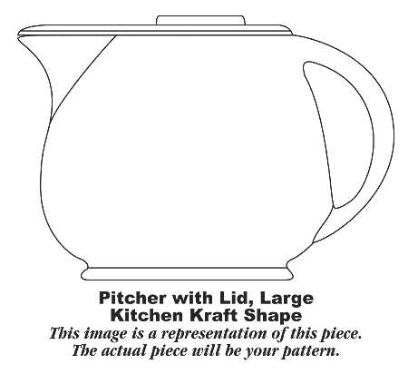 Mexicana (Kitchen Kraft, Red Band) Large Pitcher & Lid