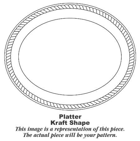 Kraft Pink 11" Oval Serving Platter