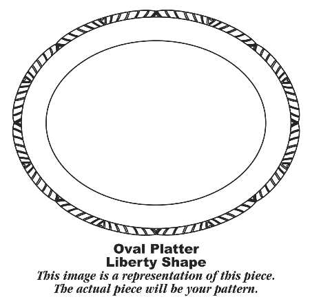 HLC490 11" Oval Serving Platter